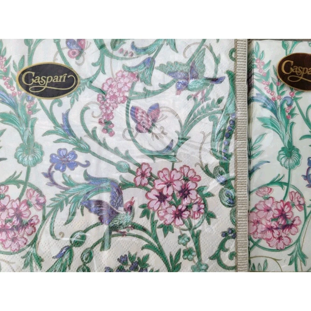 New, Old Stock- 2 Packs CASPARI Germany Triple Ply Printed Napkins -20 Each Pack